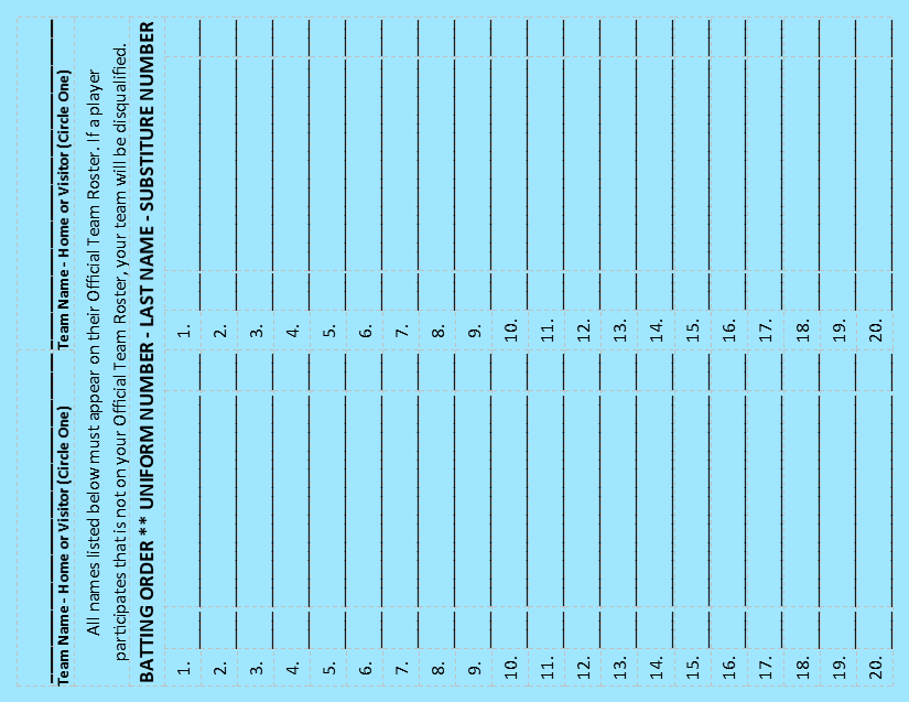 Minnesota Softball Fast Pitch Umpire Cards