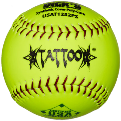 A.D. Starr Tattoo 12" Synthetic Slow Pitch Softball (USA Softball)